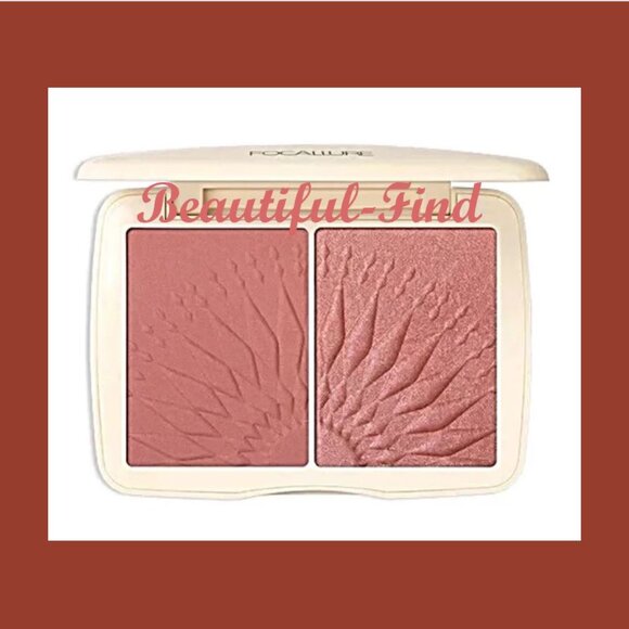 Focallure Sunkissed Blush Duo #3 Rose Flamingo New - Picture 1 of 7
